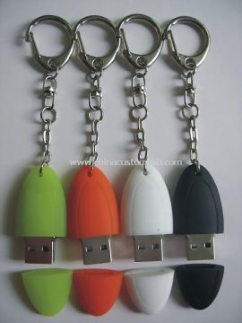 Keychain silicone USB Flash Drive