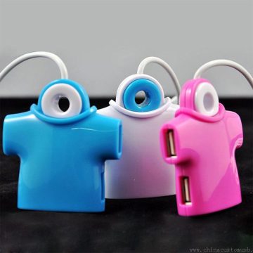 Men T-shirt mini usb hub ABS high quality Pink blue white
