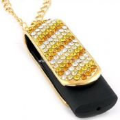 Diamond usb flash Drive with lanyard images