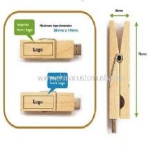 Clip de madeira USB Flash Drive images