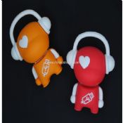 Soft pvc music man USB flash drive images