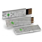 Metal usb stick with labyrinth embossed logo images