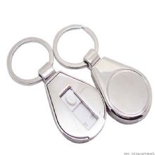 Metal Push-pull usb flash disk with Keychain images