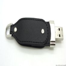 Disque instantané d’USB avec porte-clés en cuir images