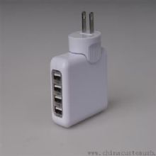 4 port USB-oplader images