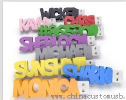 Lettre PVC USB Flash Drive images