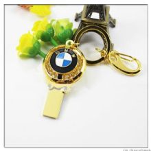 Porte-clés cristal clé USB avec logo en métal images