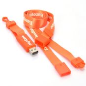 Polyester custom printing lanyard neck strap usb flash drive images