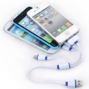 4 head multi charging usb cable for iphone/samsung/andriod Quick Charge images