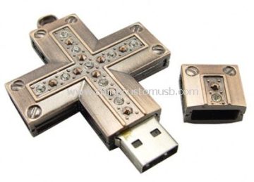 Metal Cross USB Flash Drive