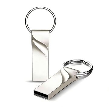 Slim Metal Keyring USB Flash Drive