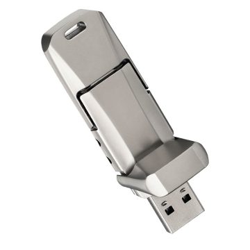 Three Connector Metal Multi-Function USB Flash Drive