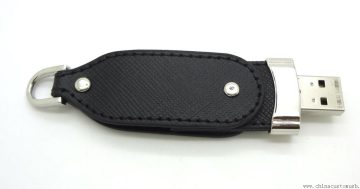 Disque instantané d’USB avec porte-clés en cuir