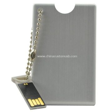 Carte de crédit métallique en forme de clé USB flash drive