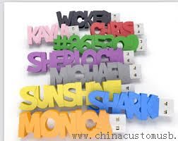 PVC Letter USB Flash Drive