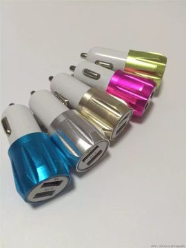 Métal double Port 2. 1 a haute vitesse USB adapteur allume-cigare Auto