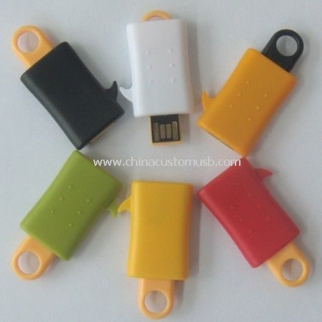 Plástico colorido mini USB flash drive