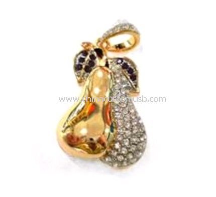 Jewelry pear USB drive
