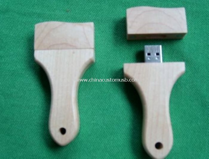 Disco USB de madeira