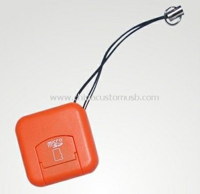 Micro sd card reader with lanyard