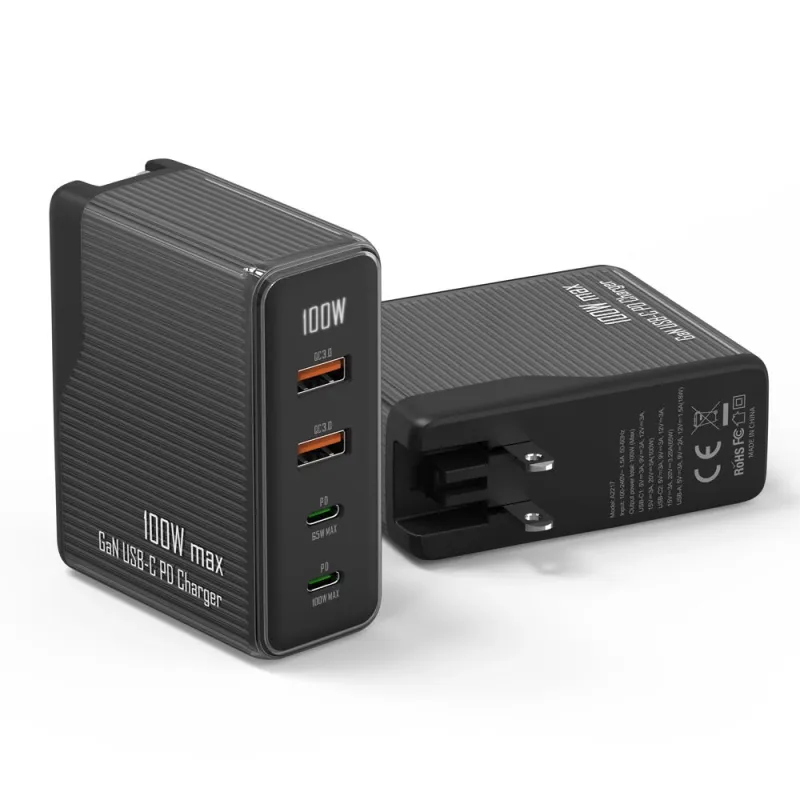 Chargeur mural USB 100W GaN 4 ports