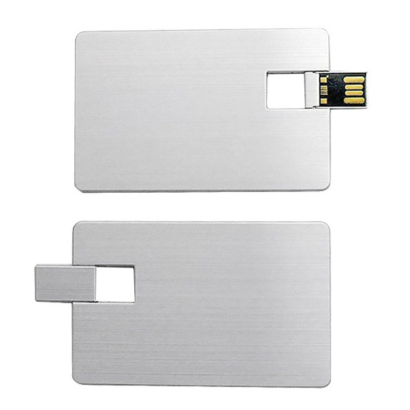 Ultra Slim Metal Credit Card USB Flash Drive