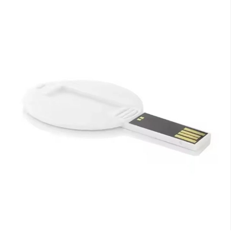 Ut dragbar myntformad plast mini-USB-flashdrive