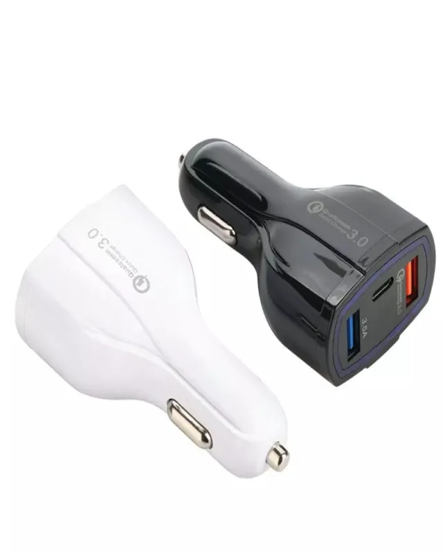 Mini chargeur de voiture double USB avec charge rapide PD