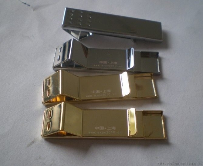 Fashion Metal Necktie Clip USB Flash Disk 32GB