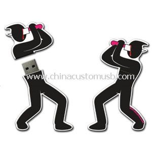 Silicone man shape USB Flash Drive