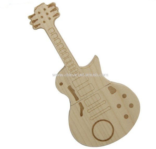Hölzerne Gitarre Form USB-Festplatte