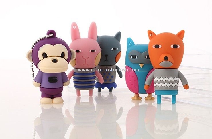 PVC Cartoon USB Flash Disk