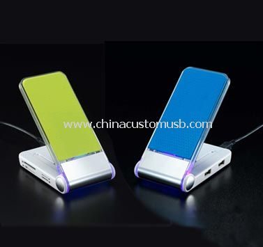 klappbare USB-Hub mit 4 Anschlüssen mit Stifthalter