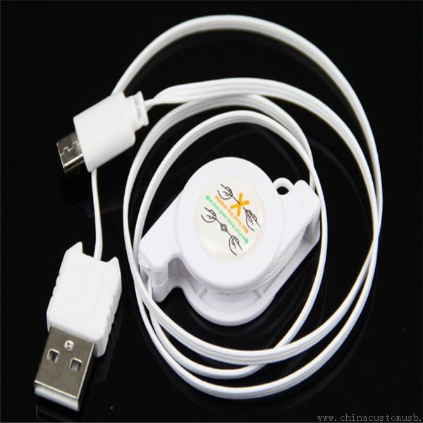 Câble adaptateur micro USB 2.0 data câble USB rétractable