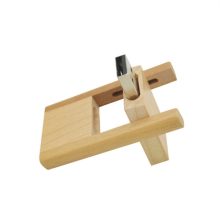 Two-Tone Wooden Swivel USB Flash Drive