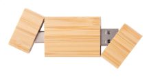 Bambu-USB-minne med dubbla kontakter och magnetiska lock
