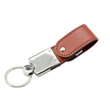 Leather Wrapped Swivel USB Flash Drive