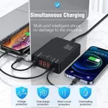 Station de charge 60W 6 ports USB-C