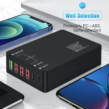Station de charge 60W 6 ports USB-C