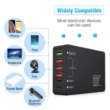 Station de charge 60W 6 ports USB-C