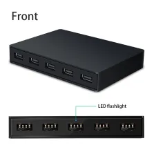 Chargeur de bureau USB 65W 5 ports