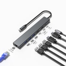 7-in-1 USB-C Hub with Dual 4K HDMI and Gigabit Ethernet