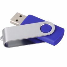 Small Plastic and Metal Swivel Rotating USB Flash Drive