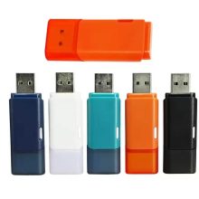 Tiny Plastic USB Flash Drive with Snap Cap