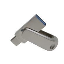 Low-Profile Dual-Head Metal USB Flash Drive