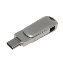 Low-Profile Dual-Head Metal USB Flash Drive