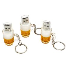 Beer Mug Shaped Plastic Pendant Mini USB Flash Drive