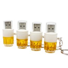 Beer Mug Shaped Plastic Pendant Mini USB Flash Drive