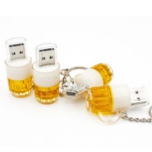 Beer Mug Shaped Plastic Pendant Mini USB Flash Drive