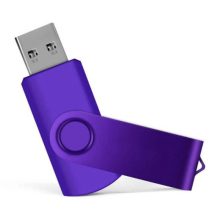 Rotating Metal Cover Mini USB Flash Drive